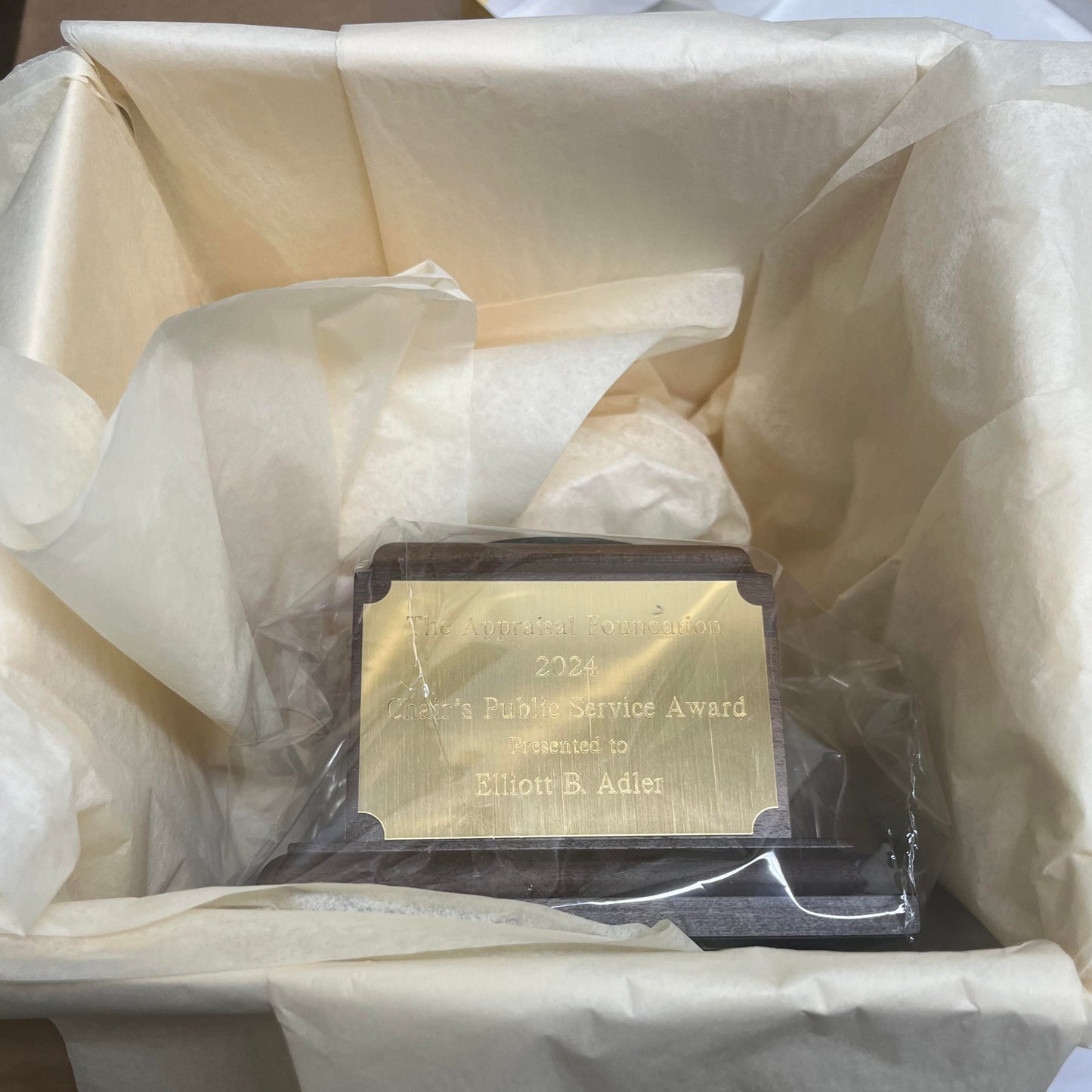 The Appraisal Foundation | 2024 | Waterford Crystal Capitol Dome Award with engraved Base