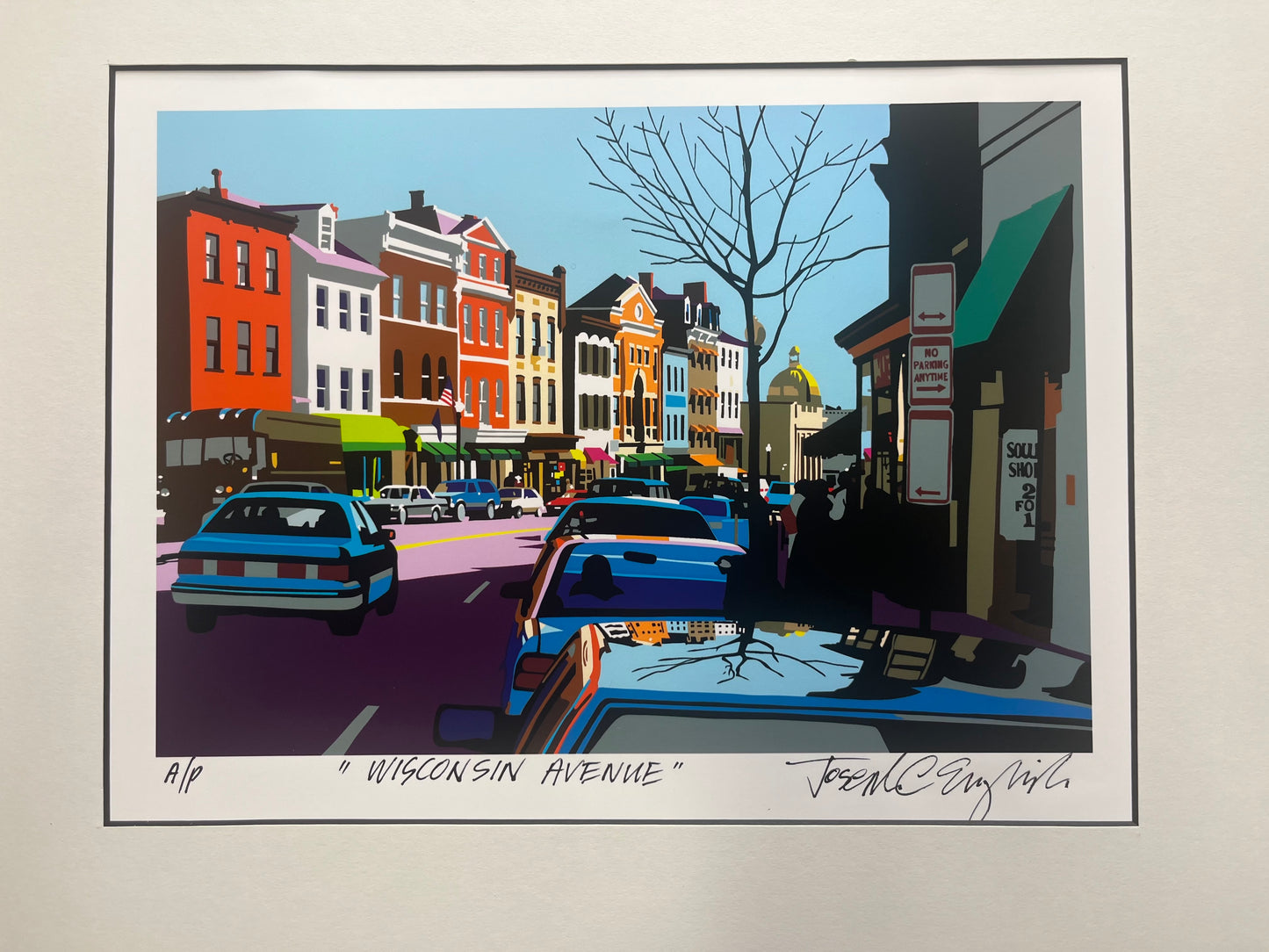 Georgetown Univ Art | Georgetown University | Wisconsin Avenue | Georgetown, Washington, DC | Artist Craig English | 14 by 18 Inches