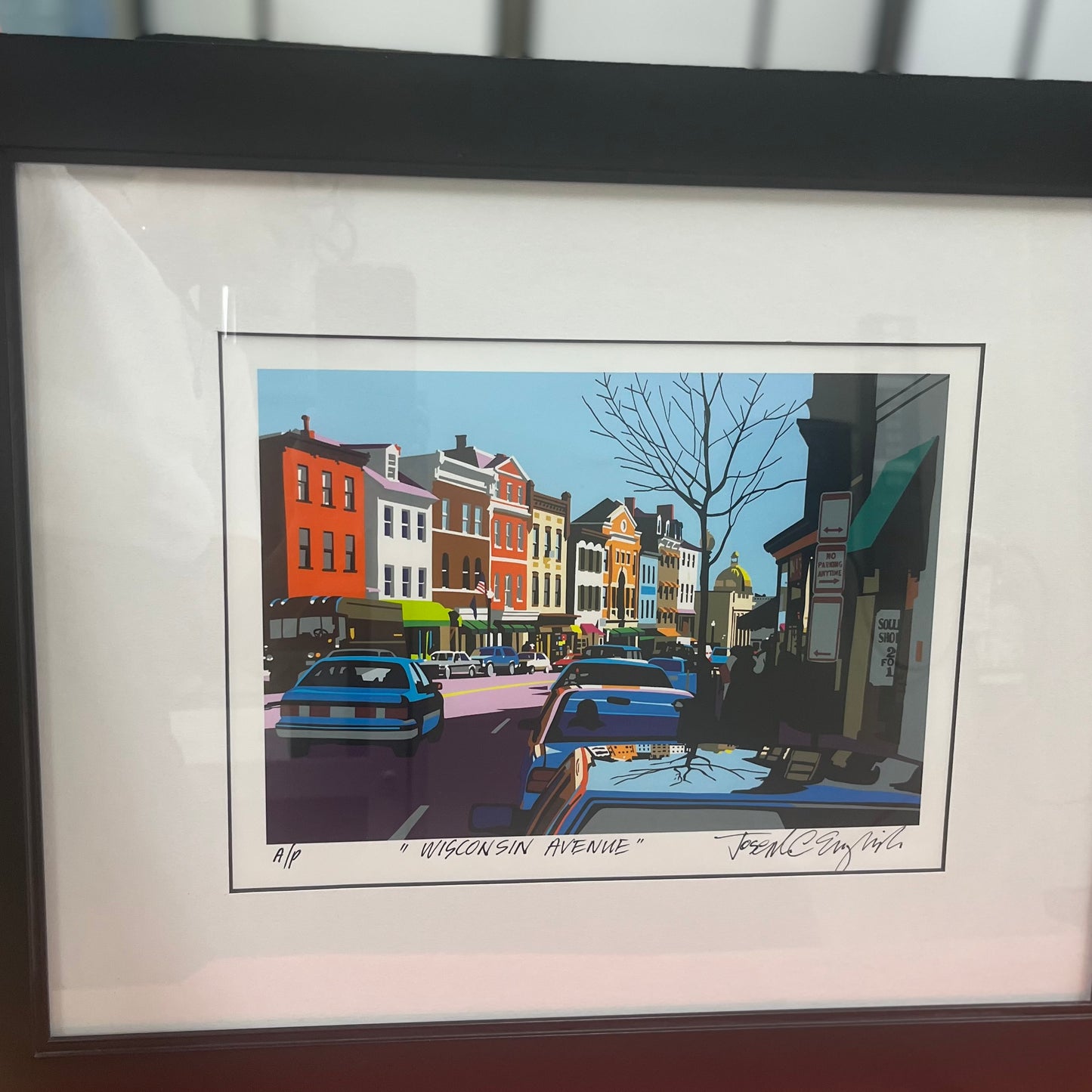 Georgetown Univ Art | Georgetown University | Wisconsin Avenue | Georgetown, Washington, DC | Artist Craig English | 14 by 18 Inches
