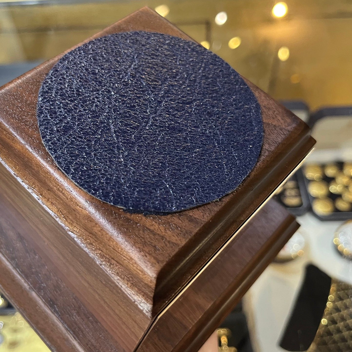 NHTSA | Waterford Crystal Capitol Dome Award on Natural Walnut with Engraved Brass Plate