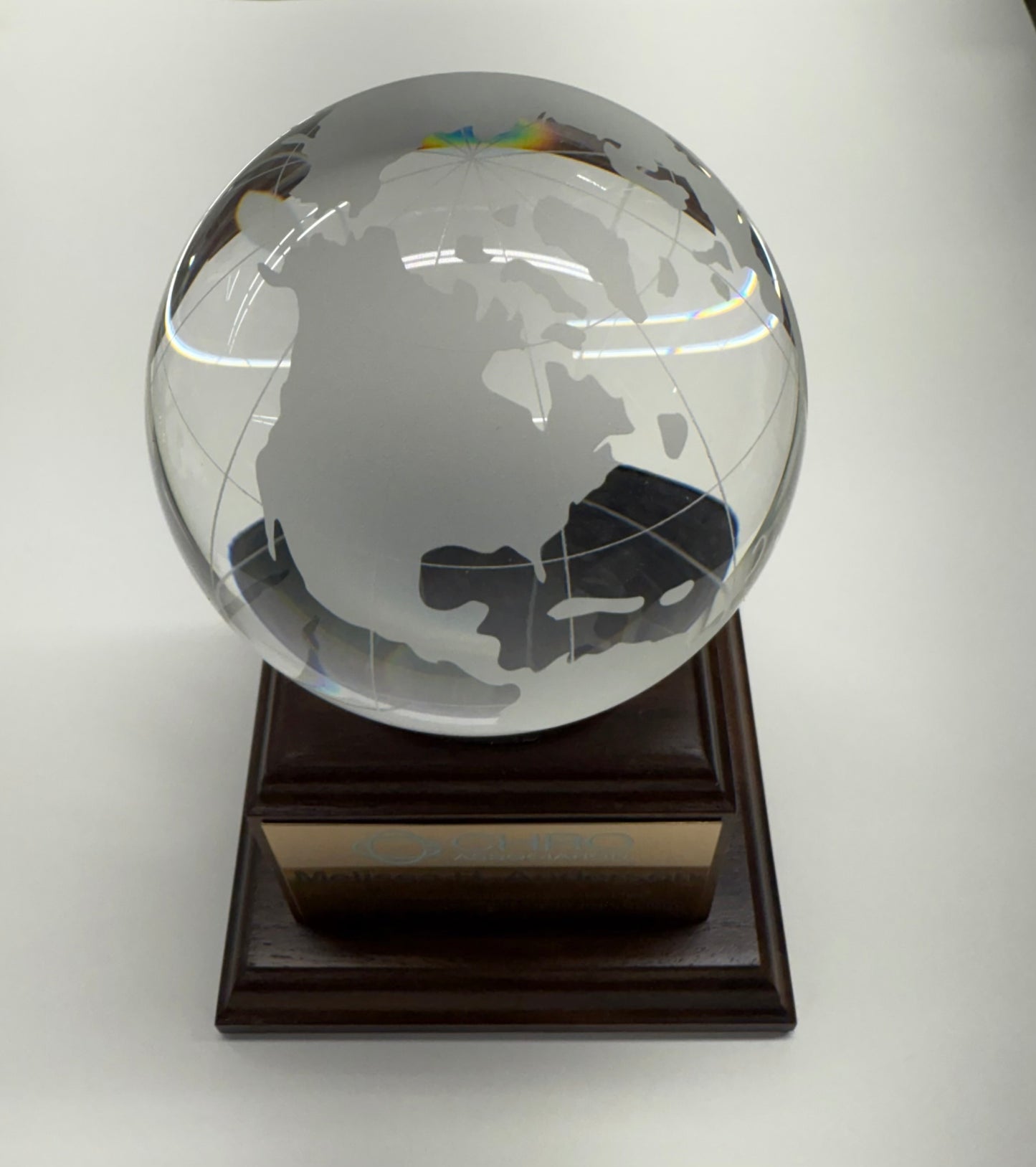 HR Policy Association | 2025 AWARDS | Capitol Dome Award with Engraved Plate on Natural Walnut Base