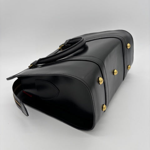 Classic Beatrice Bag Handbag | Black | Hand Stitched | English Bridle Leather | 12 inches