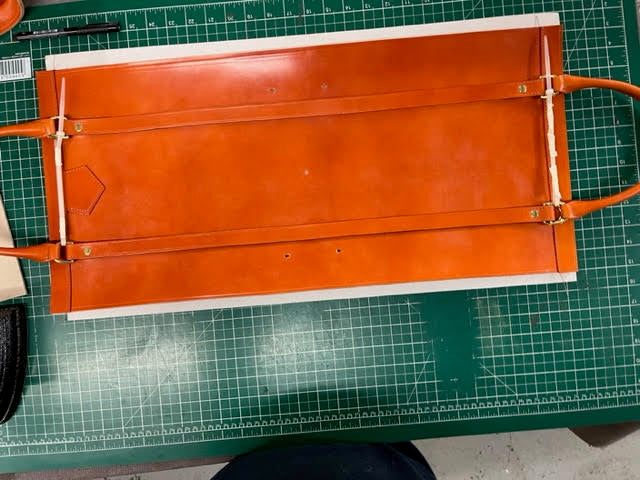 Bespoke Classic Beatrice Bag Handbag | Patterns and Pieces for Production | Hand Stitched | English Bridle Hide | 12 inches | Deposit Only