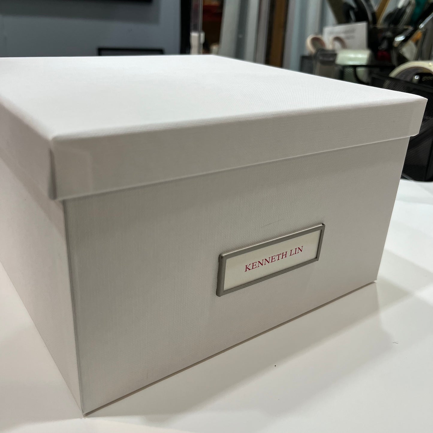 Bespoke Stationery | Kenneth Lin, Arena Stage | Large Correspondence Card and Lined Envelope | Text in Two Locations on Card Only | Hand Engraved | Finest Quality