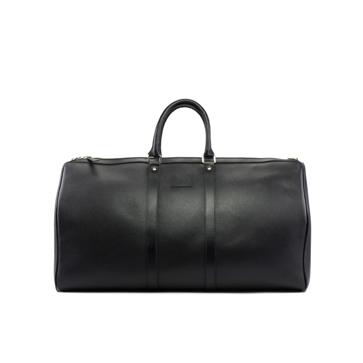 Custom Luxury Travel Bag | MTO | Handcrafted in Spain | Black Pebbled Calf Leather | Sterling & Burke Ltd