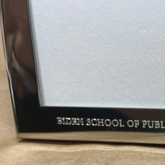Picture Frame Gifts | Engraved Solid Pewter | 5 by 7 " | Beautifully Packaged With Images | BIDEN SCHOOL OF PUBLIC POLICY & ADMINISTRATION