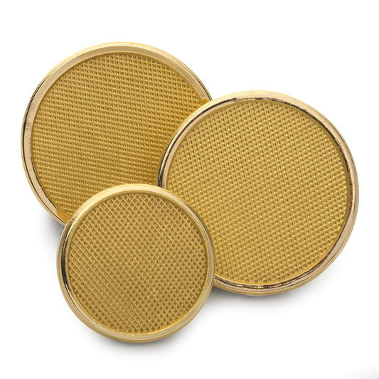 Diamond Weave Blazer Buttons | Gold and Silver Plated Blazer Buttons | Made in England