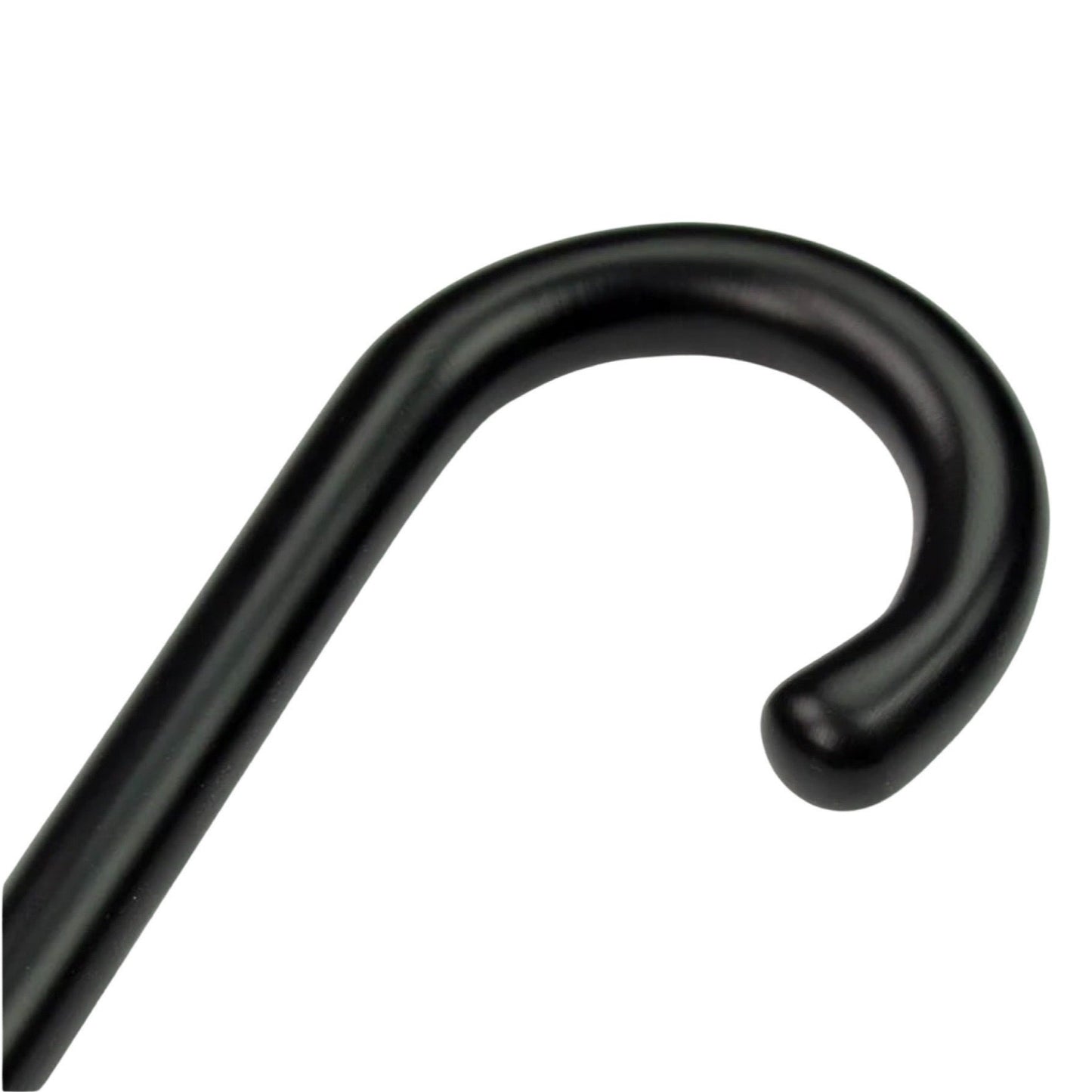 Luxury Wood Cane | Polished Black Maple Walking Stick Cane | Crook Handle | Finest Quality | Made in England