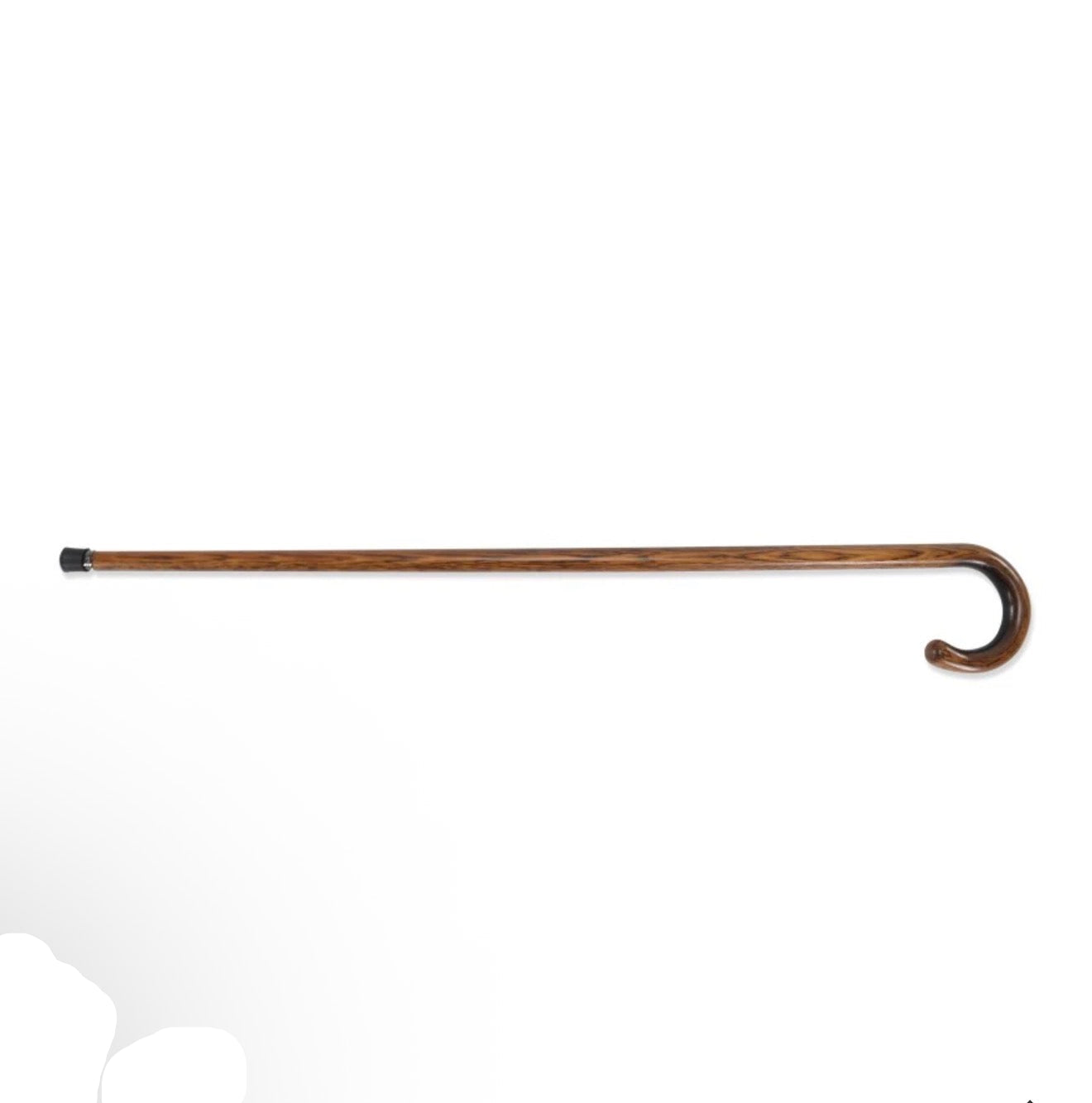 Luxury Wood Cane | Oak Walking Stick Cane | Crook Handle | Finest Quality | Made in England-Walking Stick-Sterling-and-Burke