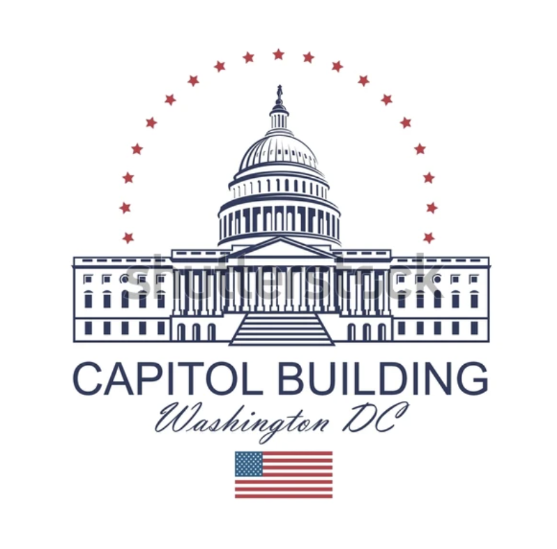 US Capitol Building Vectorized Art Offerings for Award Options | Washington, DC Capitol