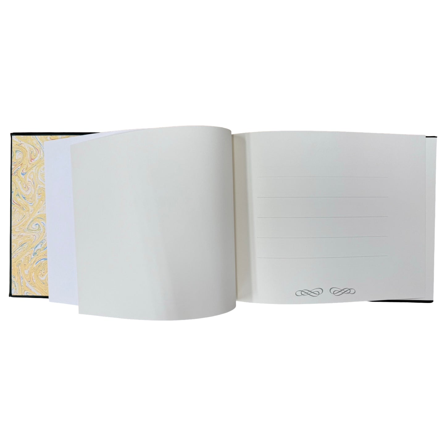 Jonas Guests Book | 7 by 9 inches | Horizontal | Padded Cover | Hunter Green Finest Polished Calf | Charing Cross Made in England