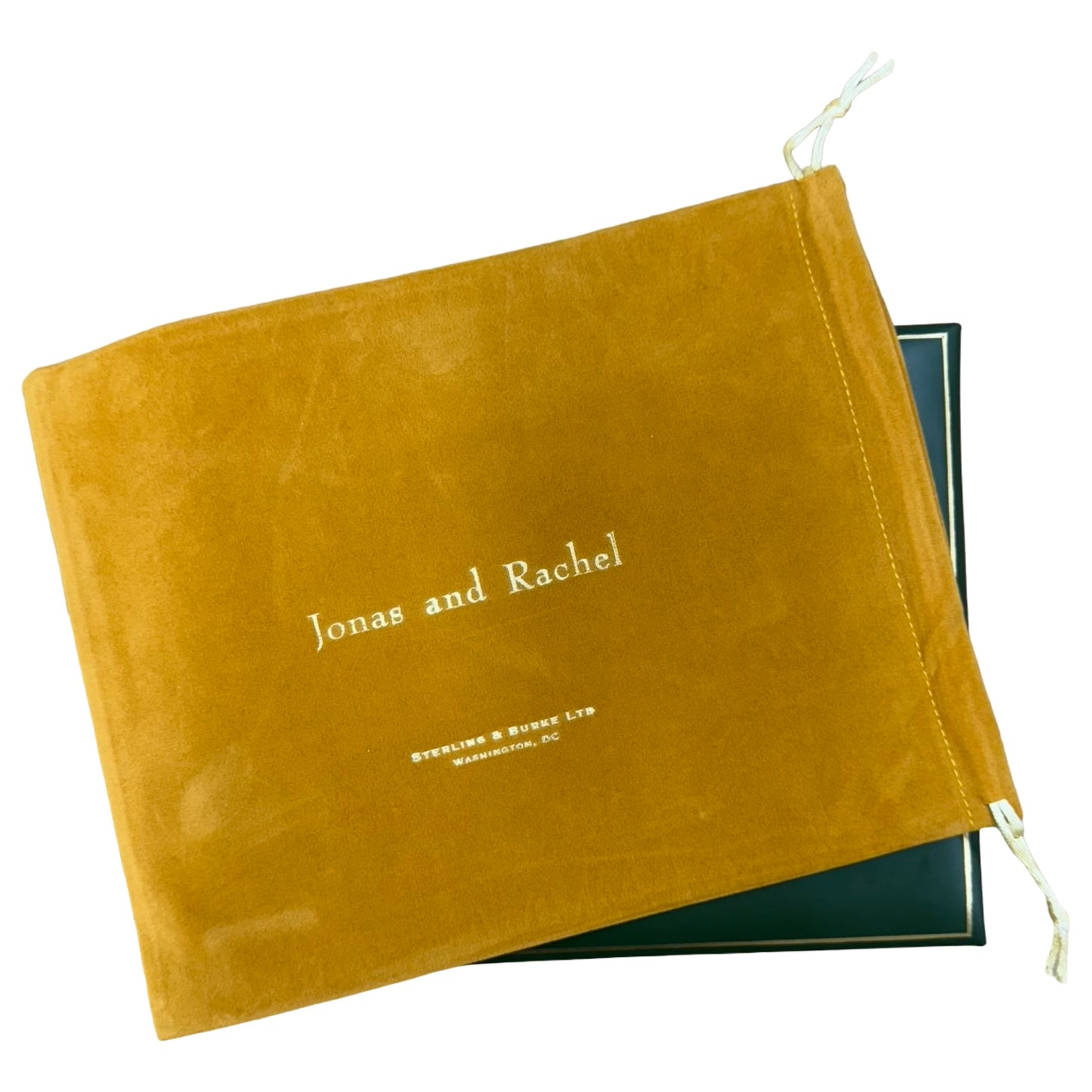 Jonas Guests Book | 7 by 9 inches | Horizontal | Padded Cover | Hunter Green Finest Polished Calf | Charing Cross Made in England