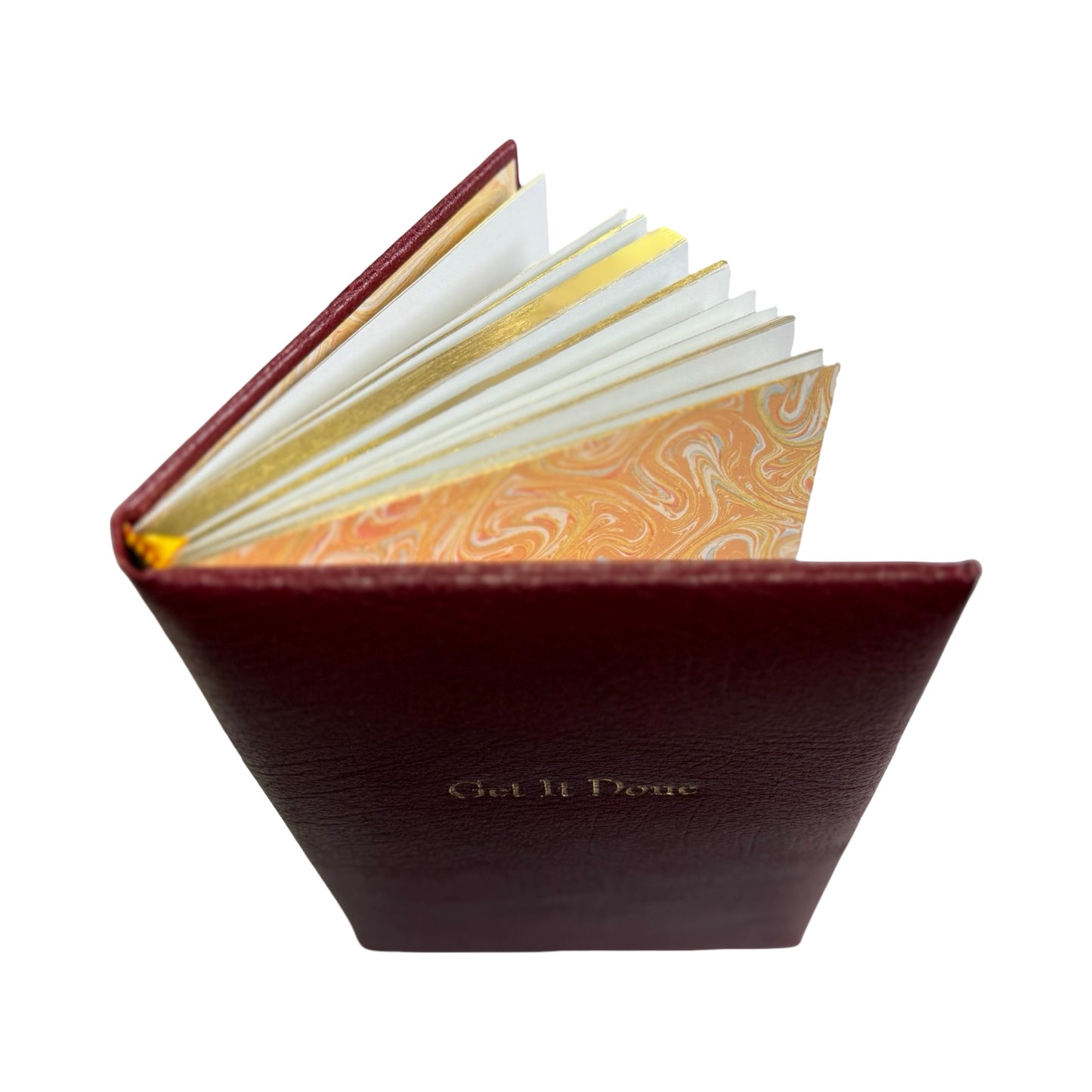 Get It Done Leather Notebook | Buffalo Calf Embossed | Hardcover Book | 7 by 4.5 Inches | Lined Pages (Copy)