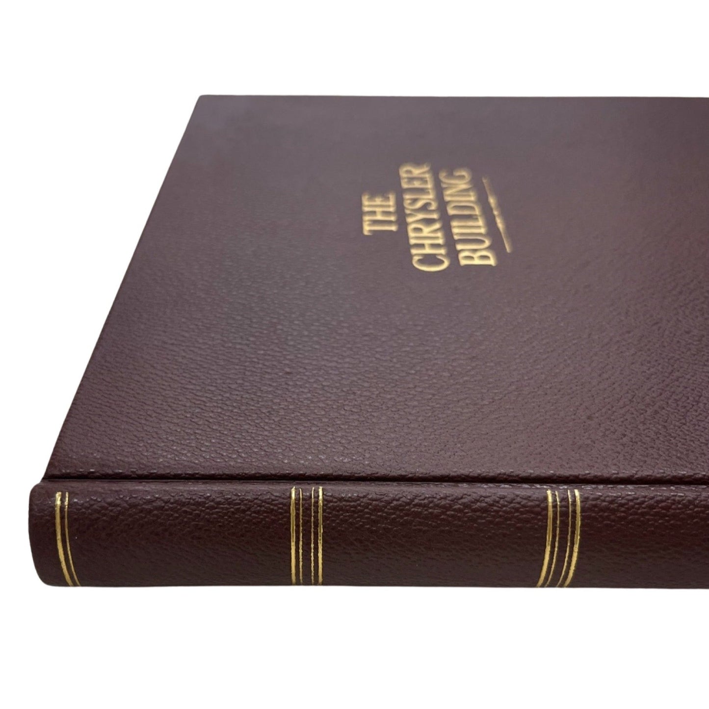 Bespoke "Chrysler Building" Bookbinding Project | Leather Binding with Special Message