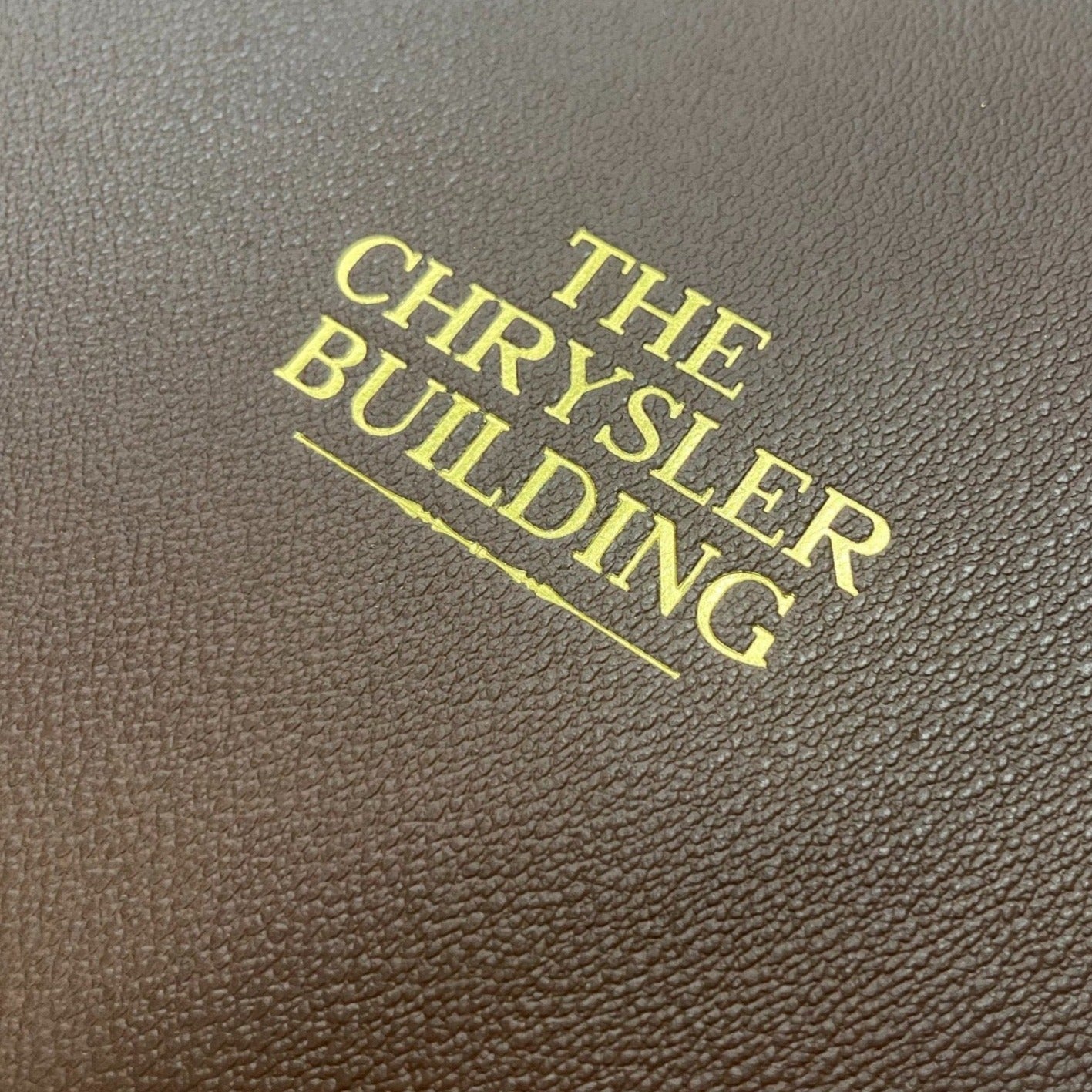 Bespoke "Chrysler Building" Bookbinding Project | Leather Binding with Special Message