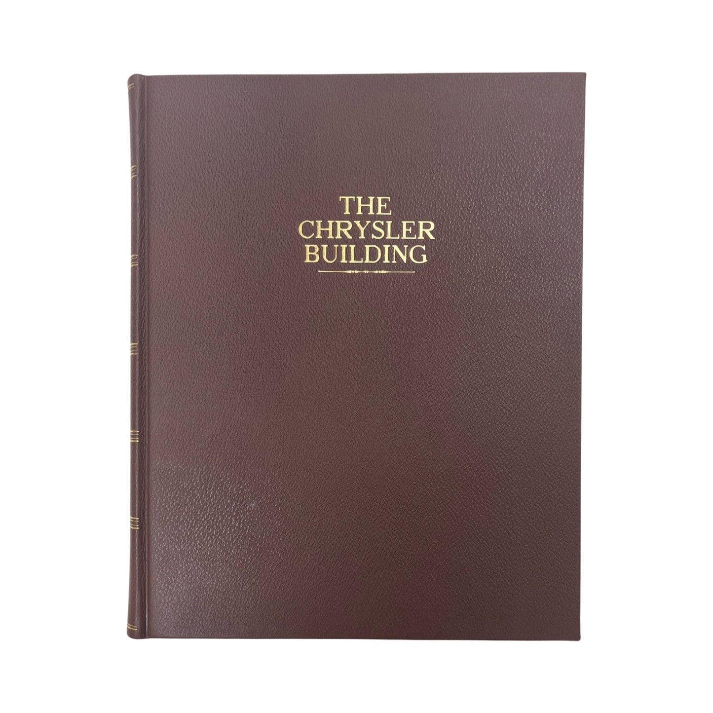 Bespoke "Chrysler Building" Bookbinding Project | Leather Binding with Special Message