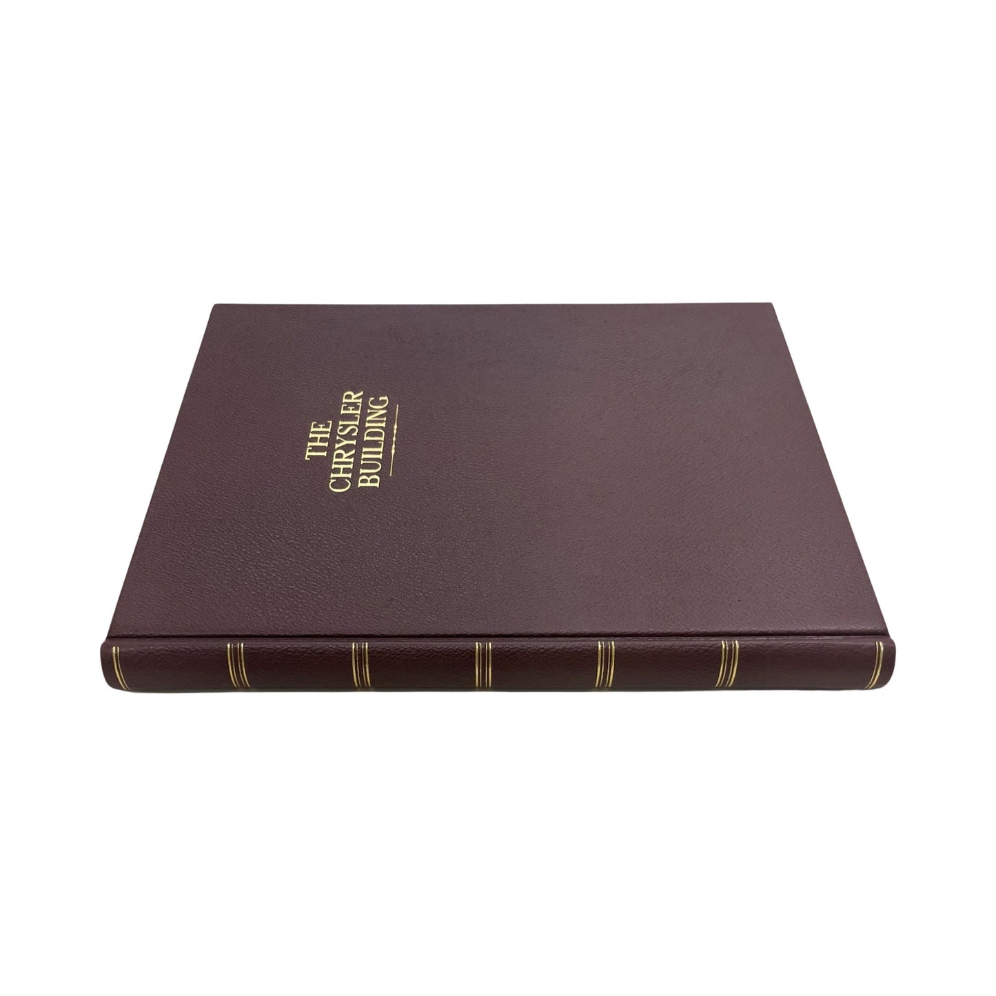 Bespoke "Chrysler Building" Bookbinding Project | Leather Binding with Special Message