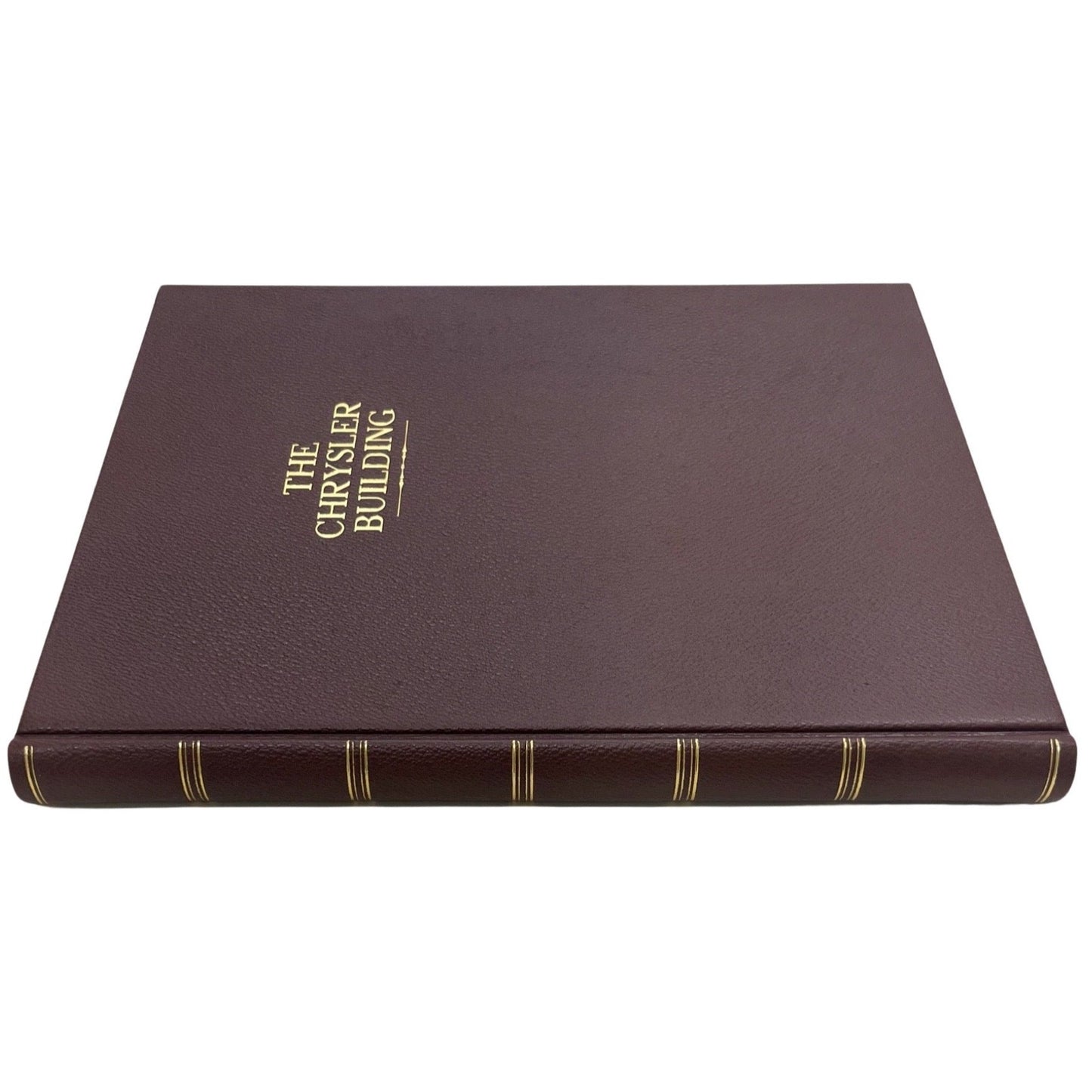 Bespoke "Chrysler Building" Bookbinding Project | Leather Binding with Special Message