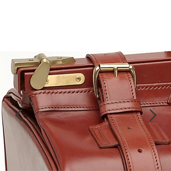 Classic Gladstone Bag | Kit Bag in Canvas Duck with English Bridle Leather Trim | Hand Stitched in England | Deposit for Bespoke Production
