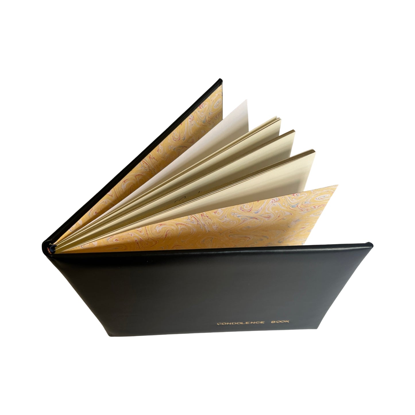CONDOLENCE BOOK | Black Calf Leather Condolence Book | World Bank Group