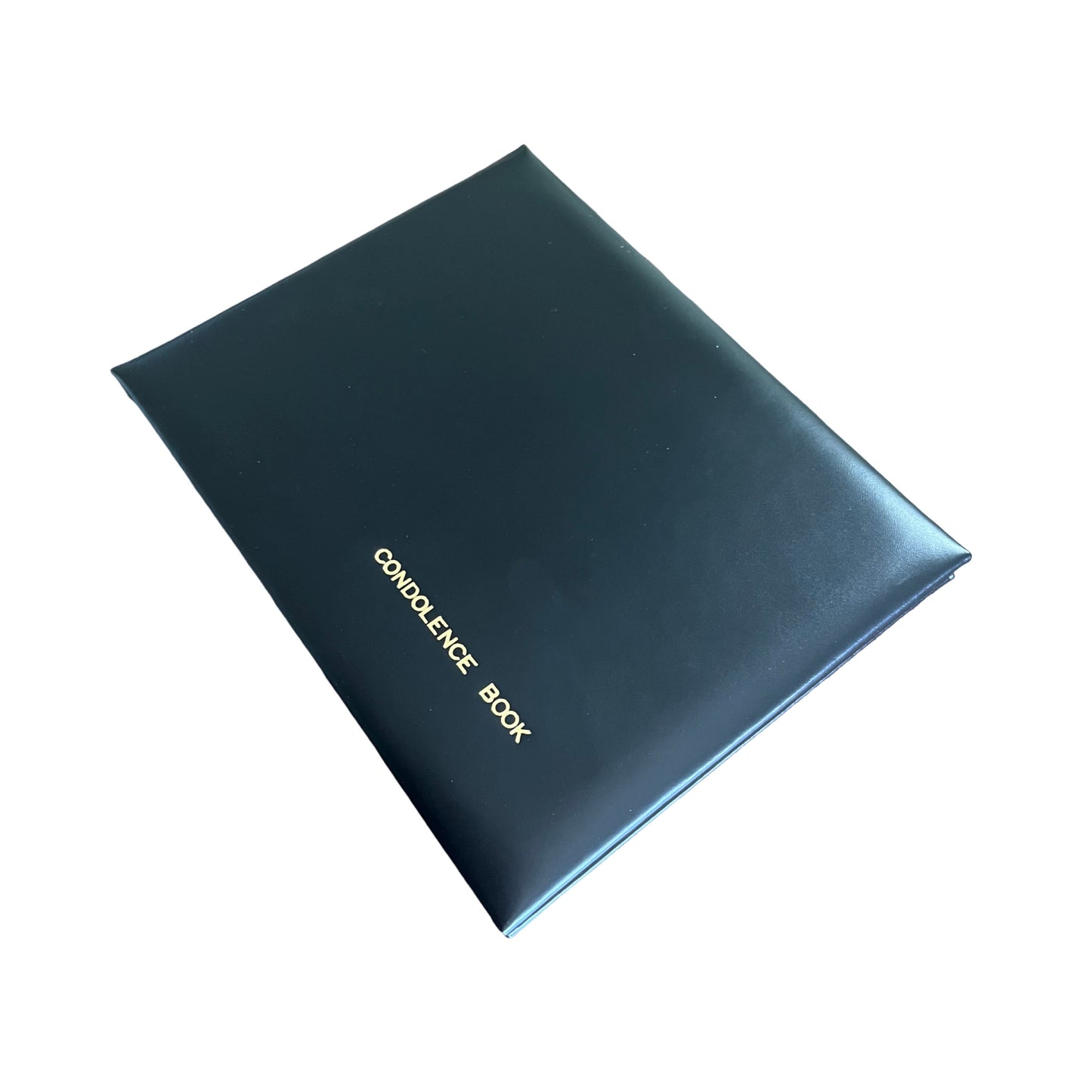 CONDOLENCE BOOK | Black Calf Leather Condolence Book | World Bank Group