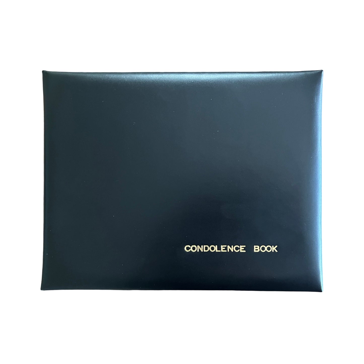 CONDOLENCE BOOK | Black Calf Leather Condolence Book | World Bank Group