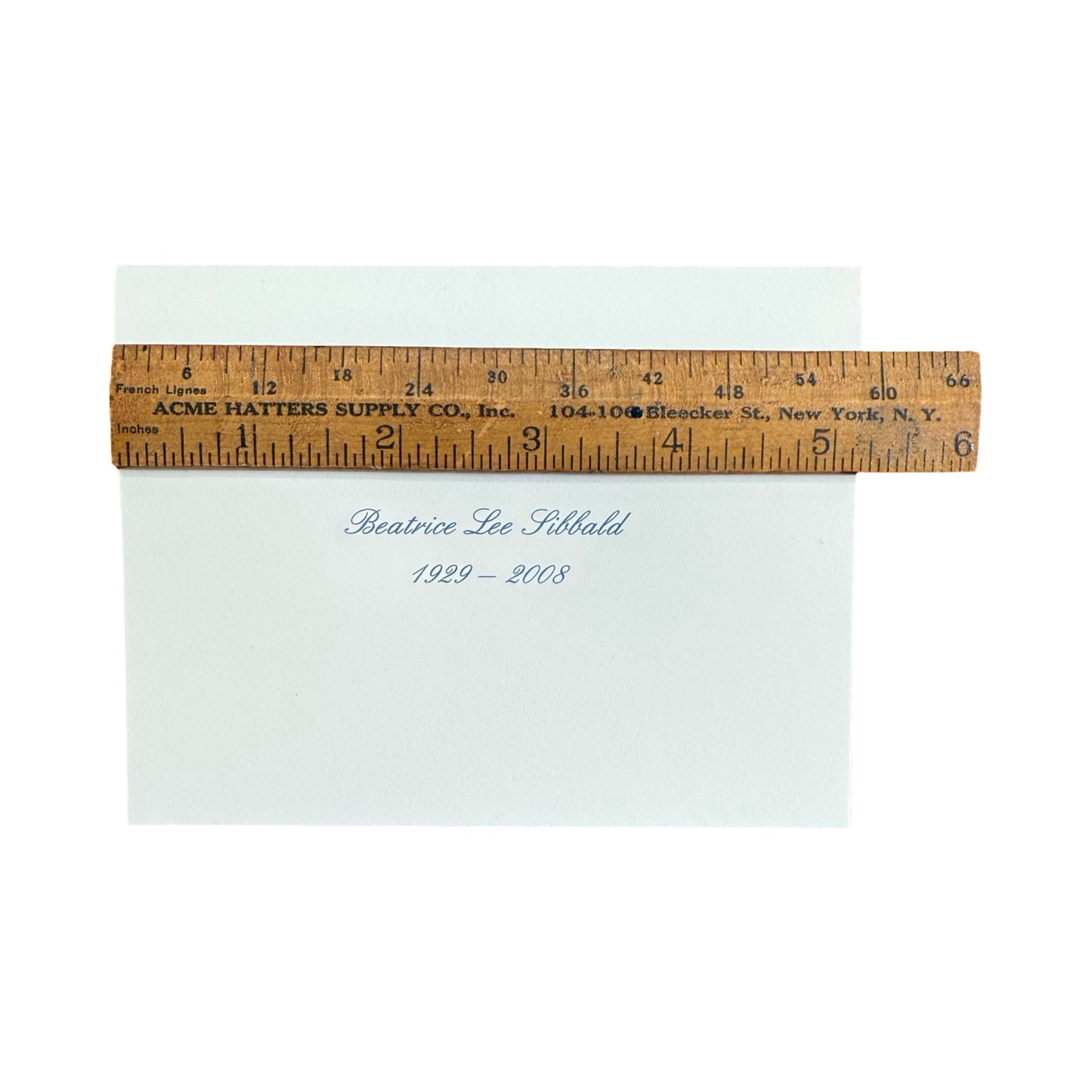 Condolence Acknowledgement Informal Notes | Beatrice Lee Sibbald