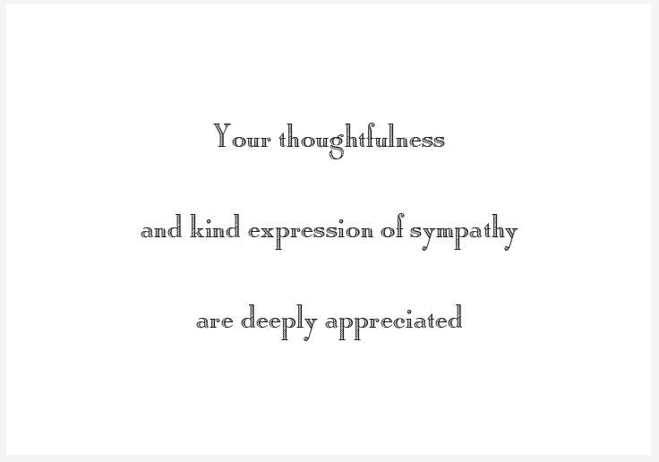 Condolence Acknowledgement Informal Notes | Sample Proofs