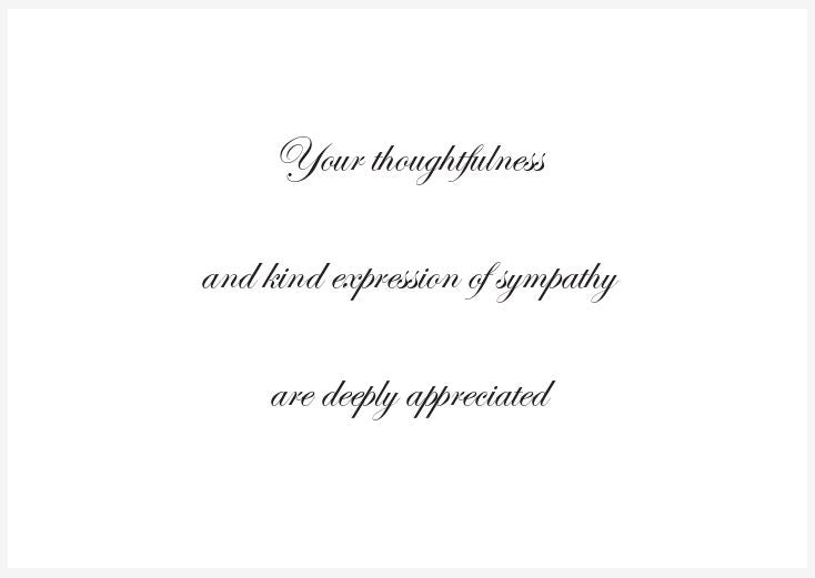 Condolence Acknowledgement Informal Notes | Sample Proofs