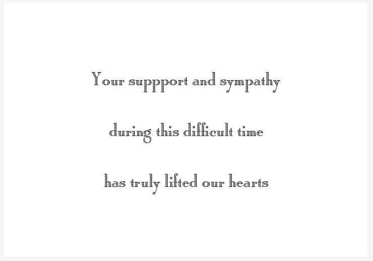 Condolence Acknowledgement Informal Notes | Sample Proofs