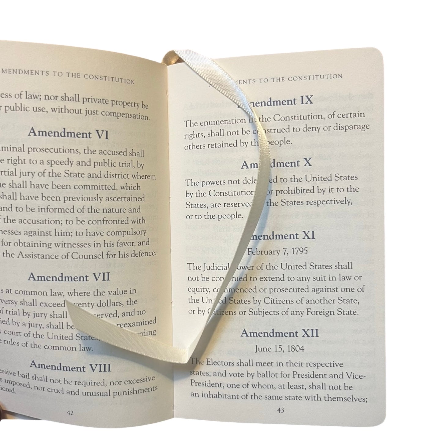 Constitution Book | Custom Leather Constitution Gift Book | 5 by 3" | Gold Stamping | Hand Bound