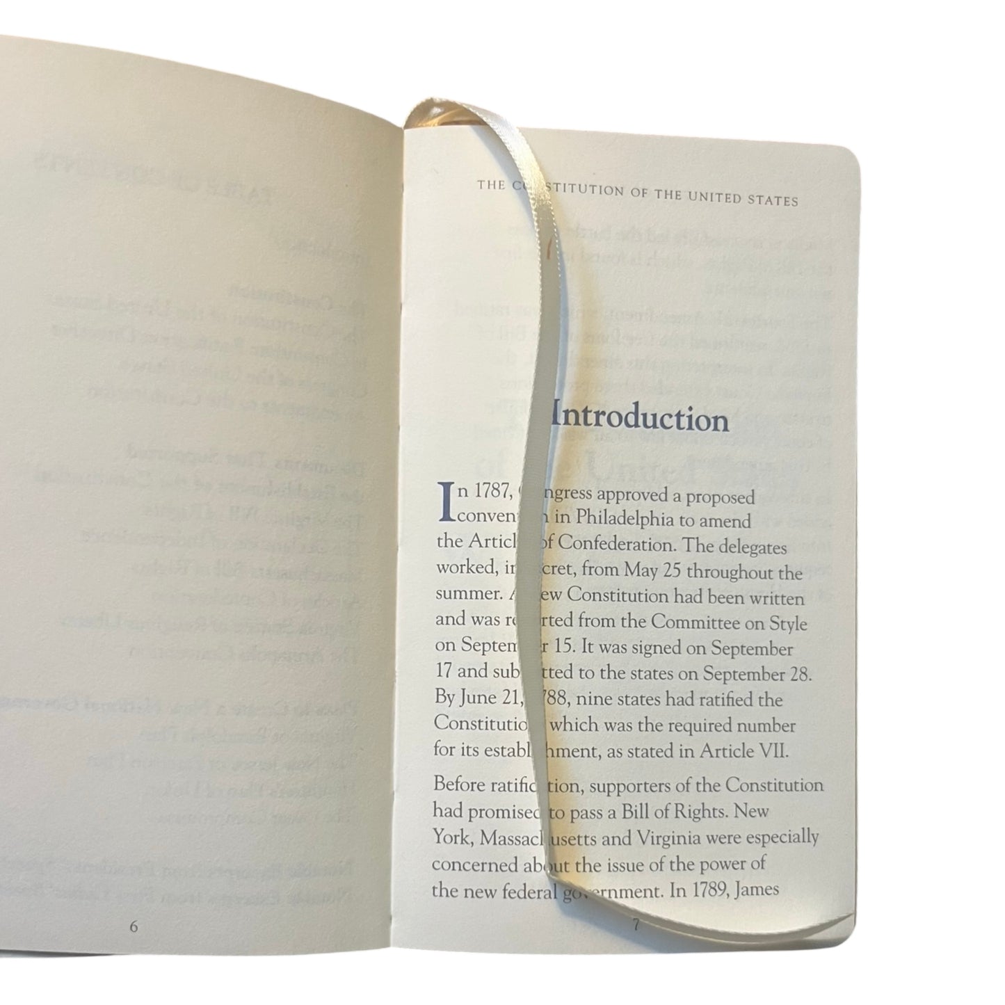 Constitution Book | Custom Leather Constitution Gift Book | 5 by 3" | Gold Stamping | Hand Bound