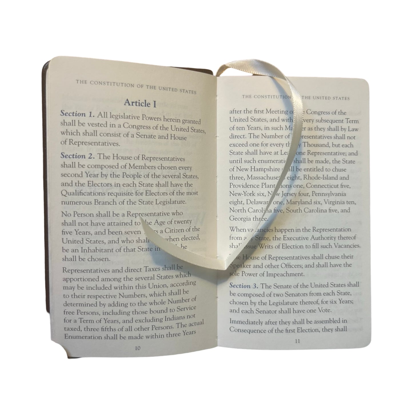 Constitution Book | Custom Leather Constitution Gift Book | 5 by 3" | Gold Stamping | Hand Bound