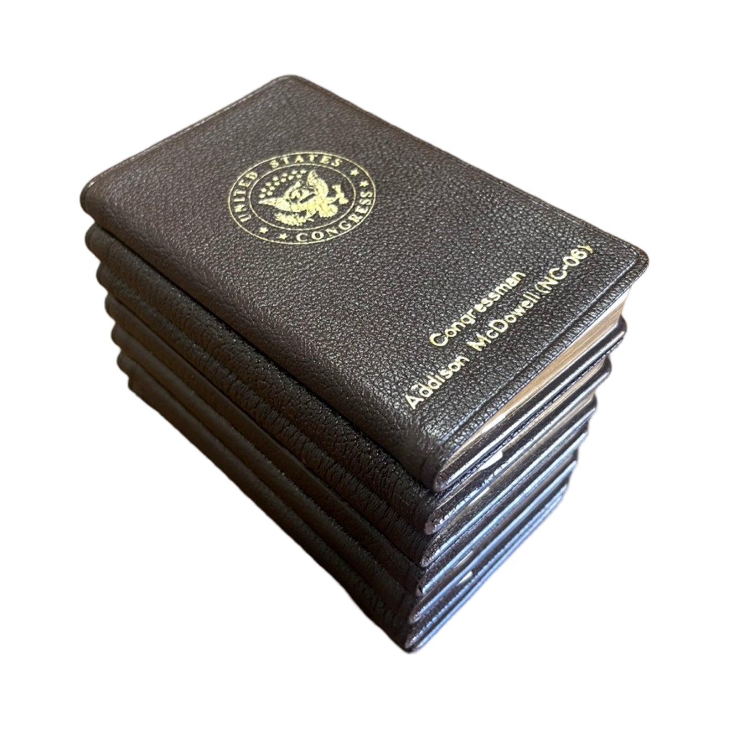 Constitution Book | Custom Leather Constitution Gift Book | 5 by 3" | Gold Stamping | Hand Bound