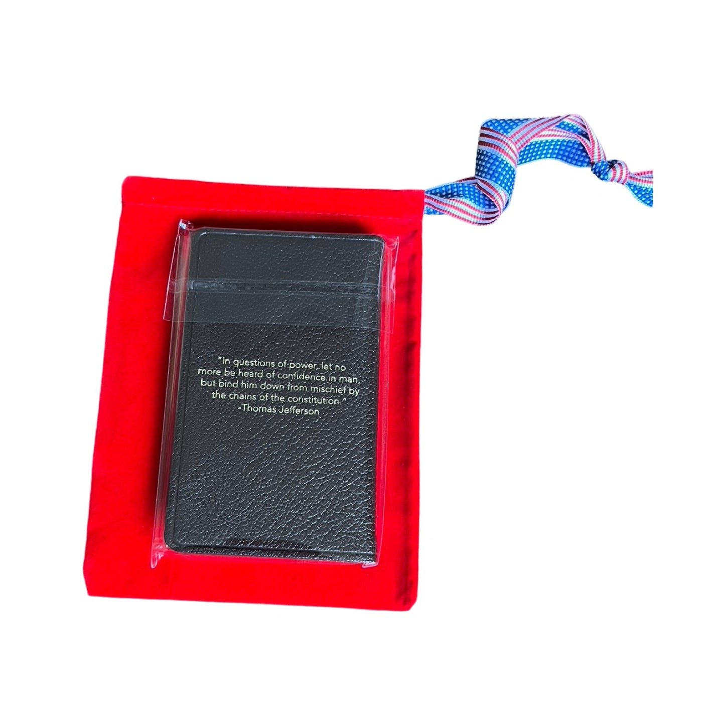 Constitution Book | Custom Leather Constitution Gift Book | 5 by 3" | Gold Stamping | Hand Bound