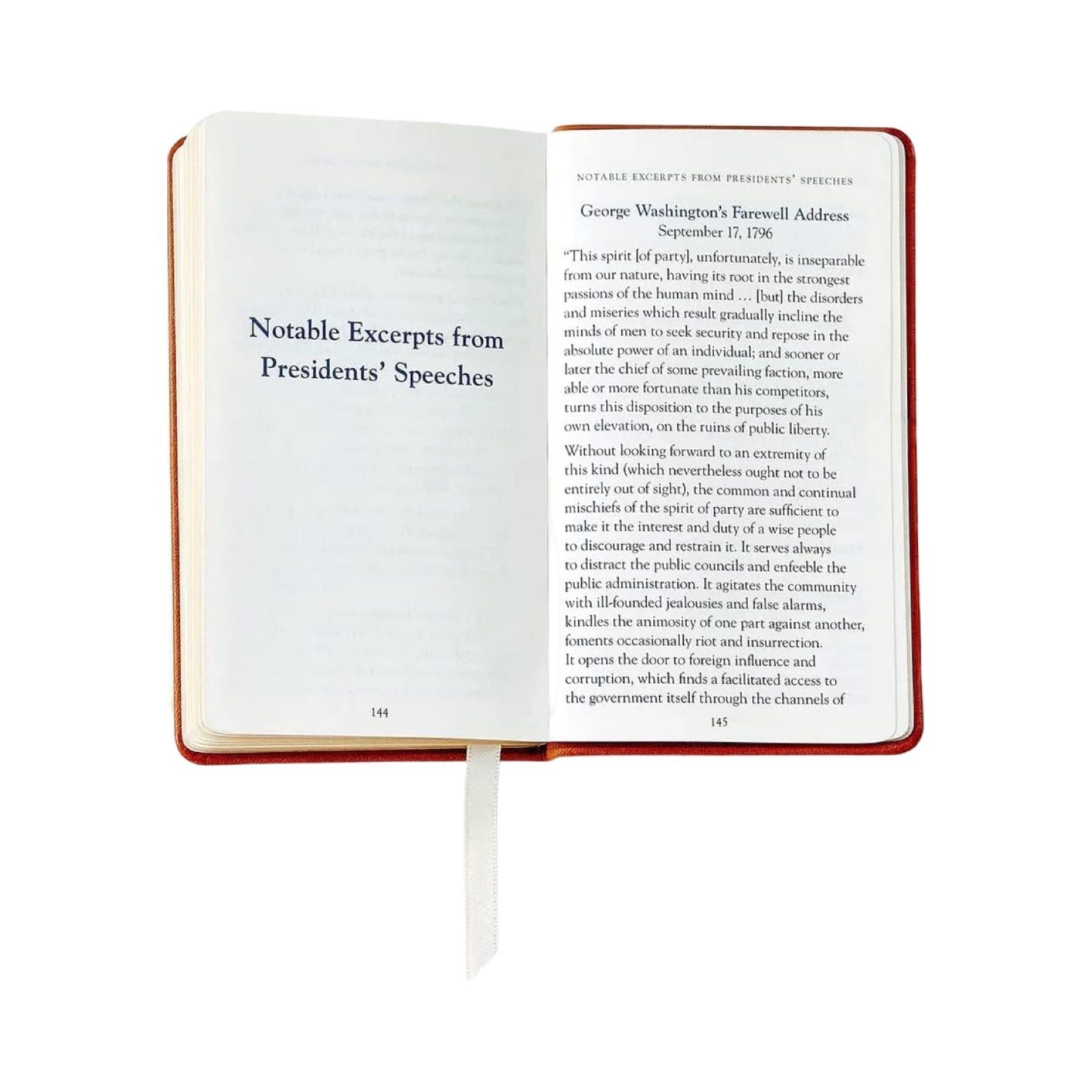 Constitution Book | Custom Leather Constitution Gift Book | 5 by 3" | Gold Stamping | Hand Bound
