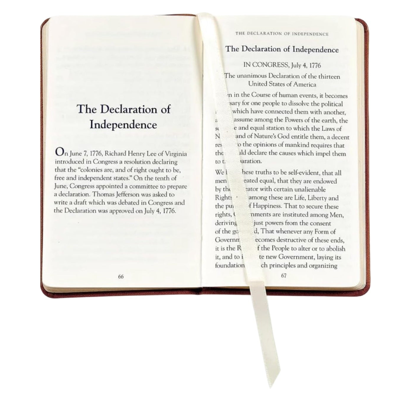 Constitution Book | Custom Leather Constitution Gift Book | 5 by 3" | Gold Stamping | Hand Bound