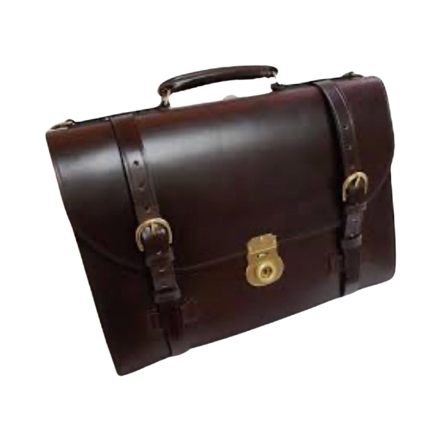 The Da Vinci Code Strap Around | Document Briefcase | Hand Stitched | English Bridle Leather | No.16A