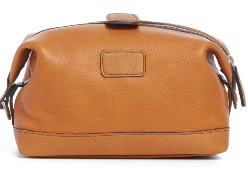 Ryder Dopp Kit | All Leather | Zipper Toilet Kit, Dopp Kit, Travel Case | Full Grain American Leather | Black, Tan, Browns | Korchmar