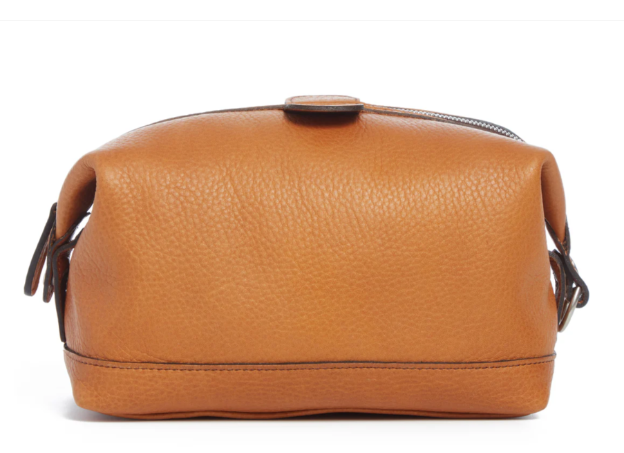 Ryder Dopp Kit | All Leather | Zipper Toilet Kit, Dopp Kit, Travel Case | Full Grain American Leather | Black, Tan, Browns | Korchmar