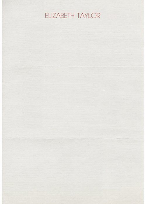 Bespoke Stationery | Elizabeth Taylor Personal Letterhead Stationery | Elizabeth Taylor Style Monarch Sheets and Envelopes