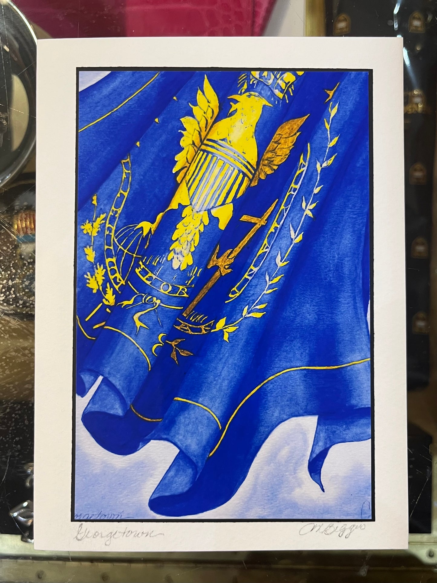 Georgetown University Fine Art | Greeting Print Card by Carole Moore Biggio | 7" x 5"