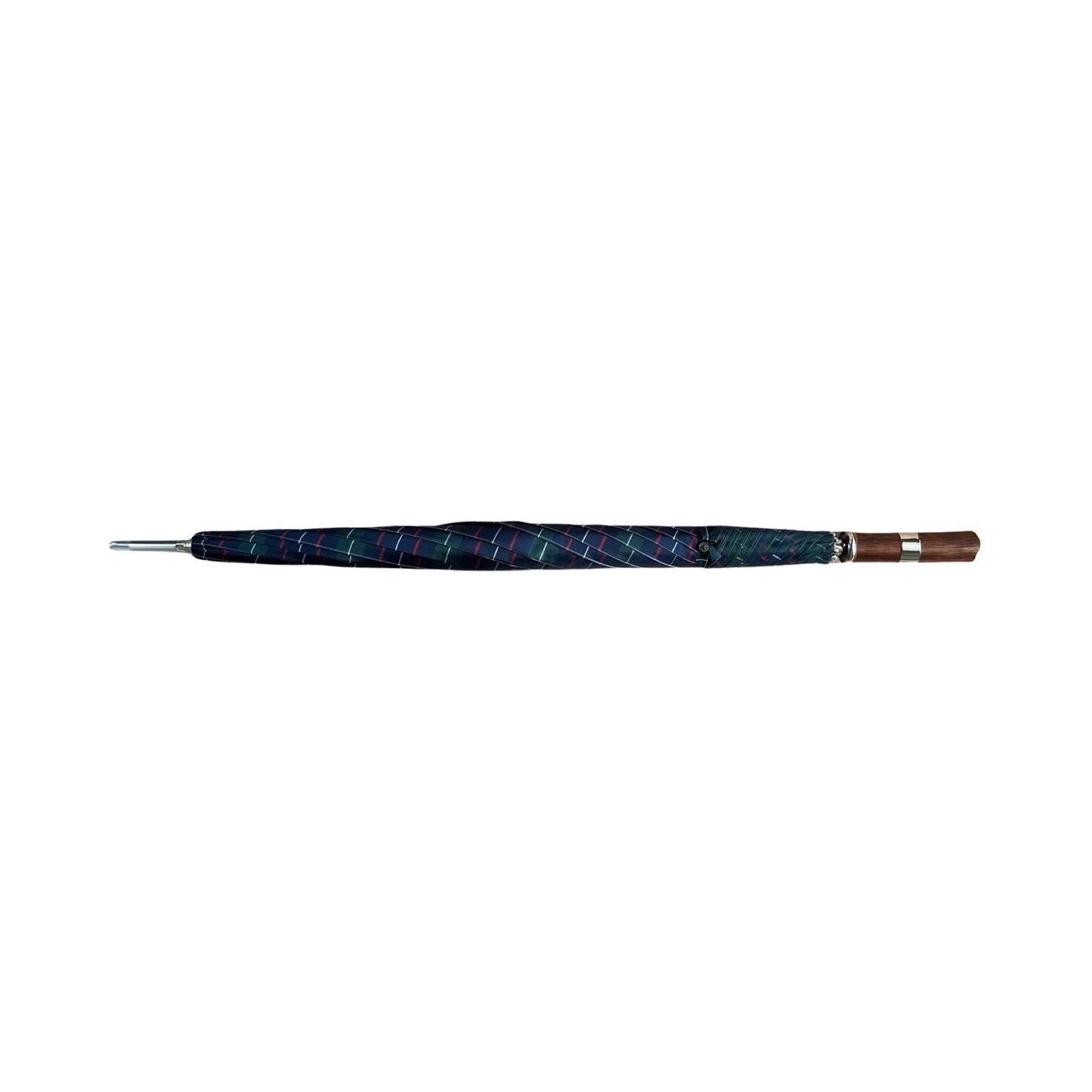 Classic Golf Umbrella | Polished Chestnut Straight Handle | Colquhoun Tartan Plaid Canopy | Size: 27