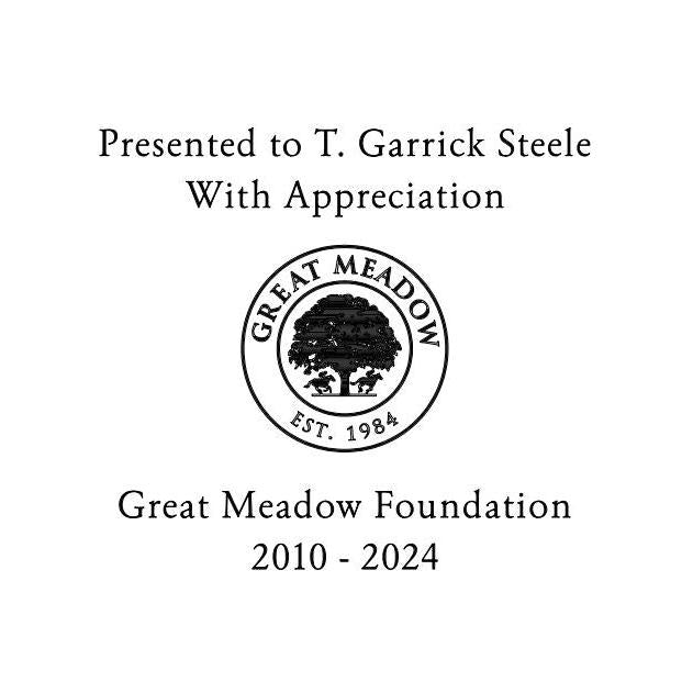 " Engraving - Pewter - Great Meadow Foundation - Digitization of Logo and Engraving of Logo