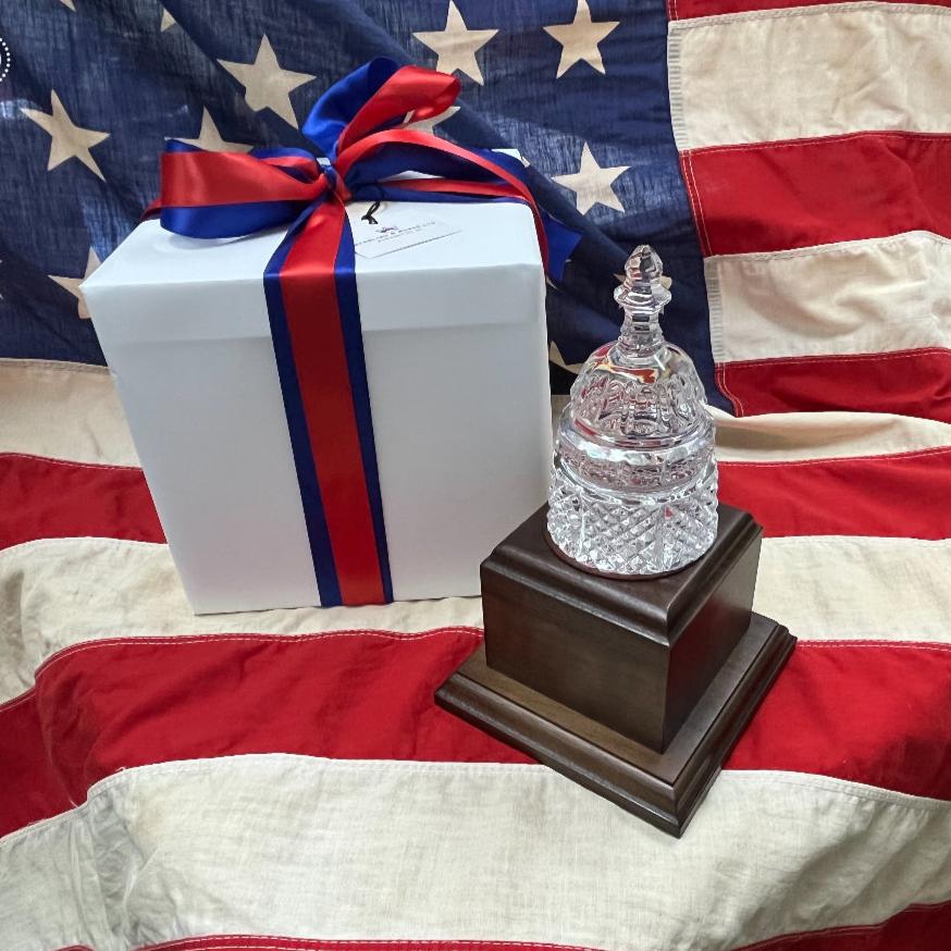 NVCA | 2025 AWARDS | Capitol Dome Award with Engraved Plate on Natural Walnut Base