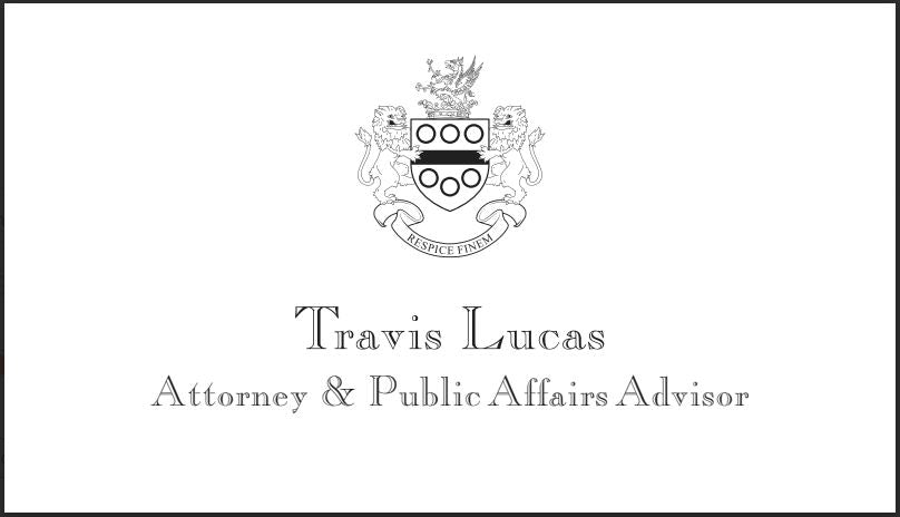 Lucas | Bespoke Engraved Stationery | Business Card