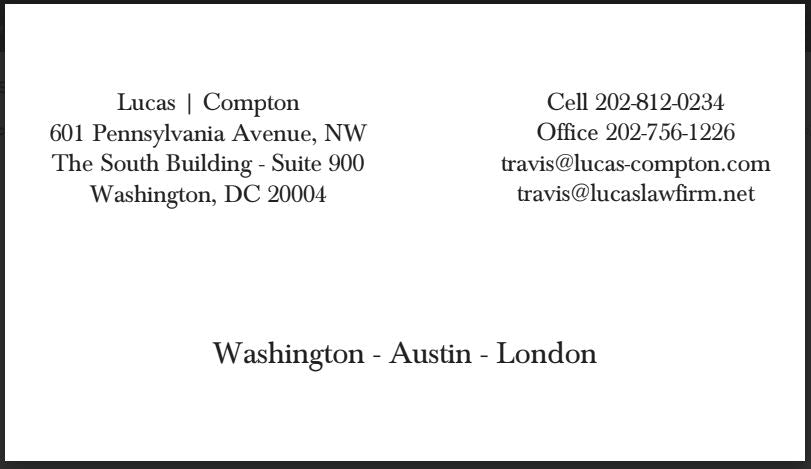 Lucas | Bespoke Engraved Stationery | Business Card