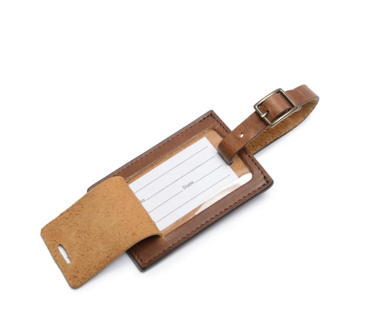 Lux Miller Leather Luggage Tag