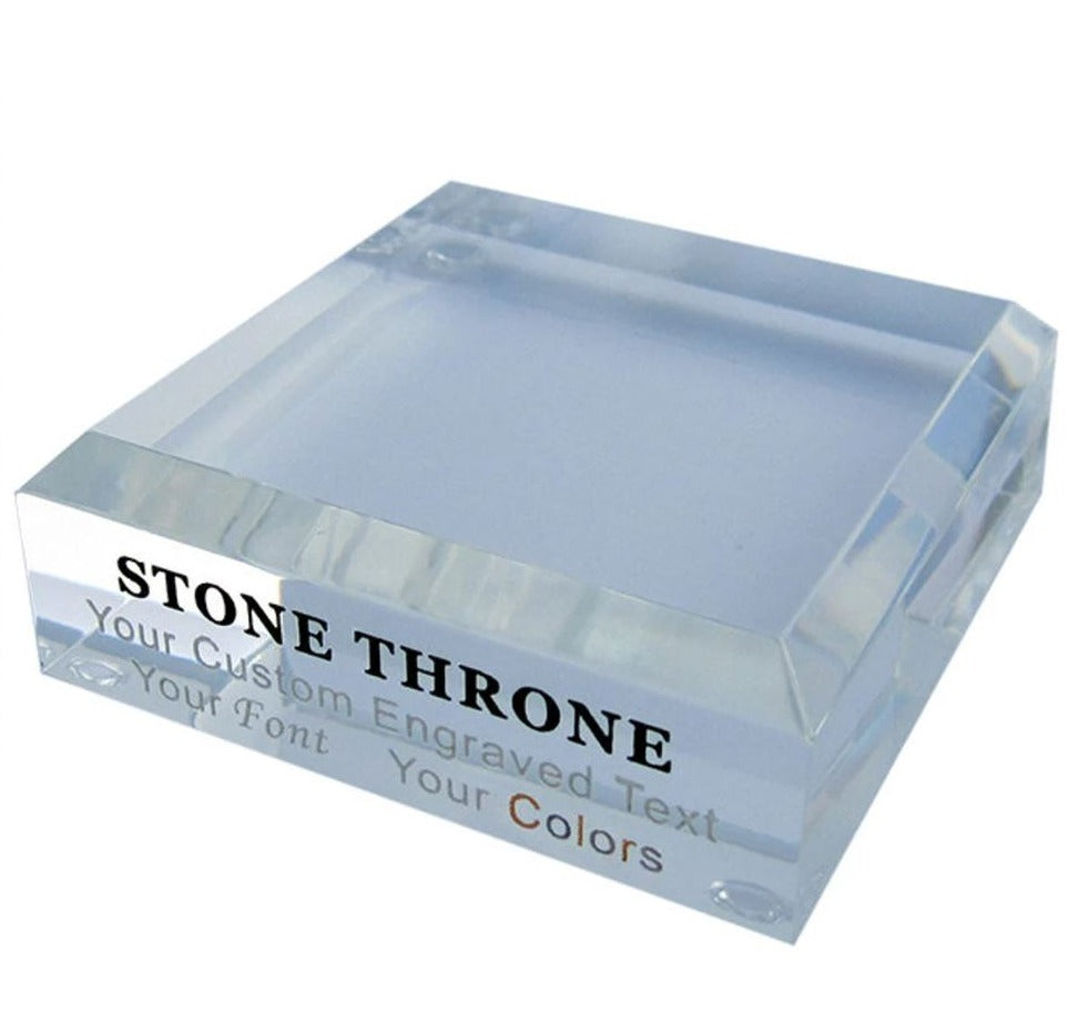 Marble Base | Black | Acrylic Base | Clear | Custom Size for Capitol Dome Sculpture | Deposit