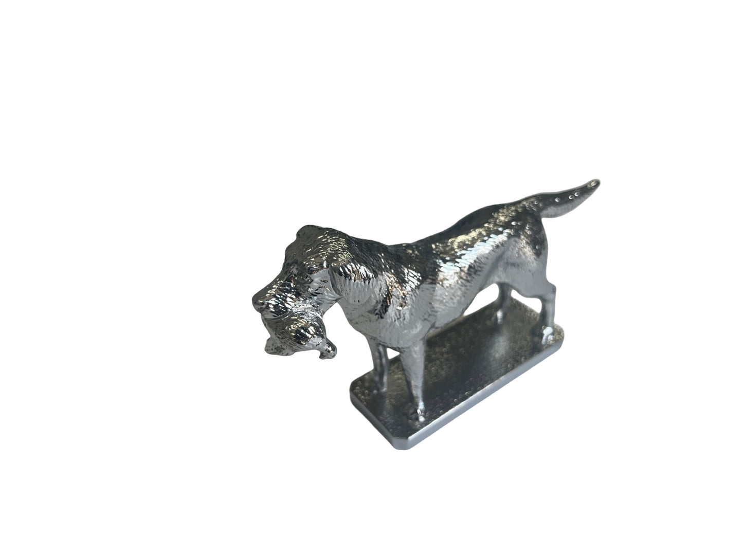 Mascot Hood Ornament | Queen Elizabeth's Labrador Retriever Dog with Pheasant | Car Mascot | 4 by 6 Inches | Made in England